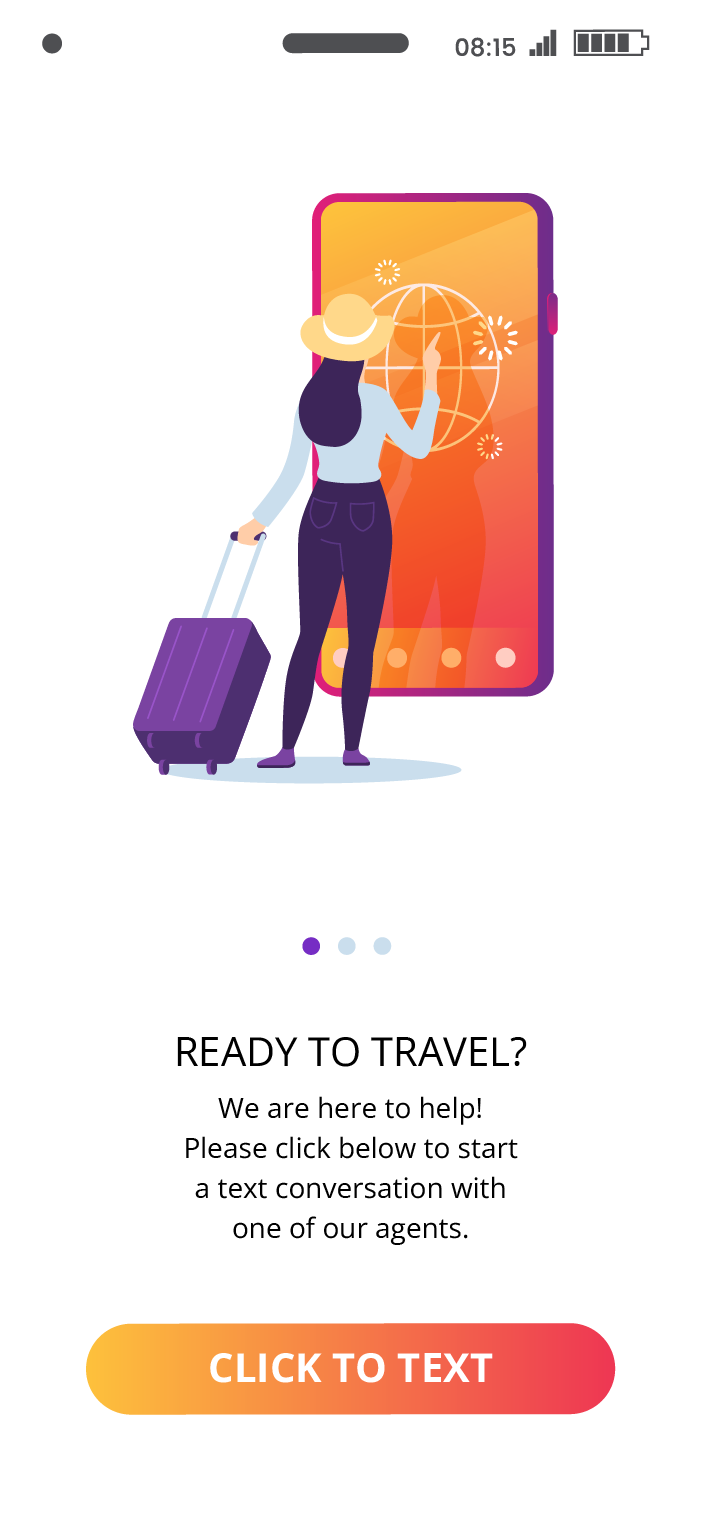 click-to-text mobile button