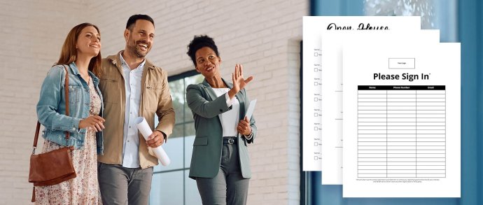 SMS marketing sign in sheets