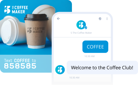Dedicated short code and keyword campaign