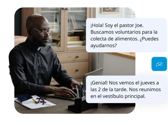 Community outreach text translation spanish