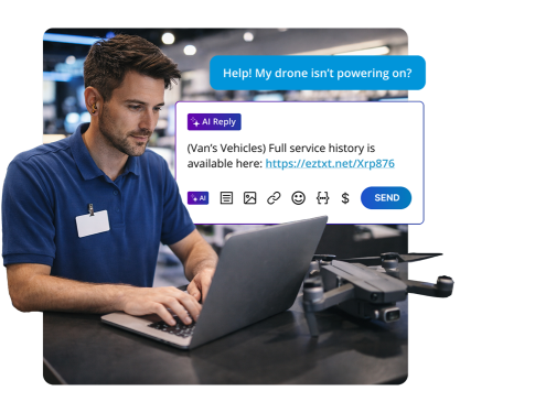 AI Reply text messages for inquiries