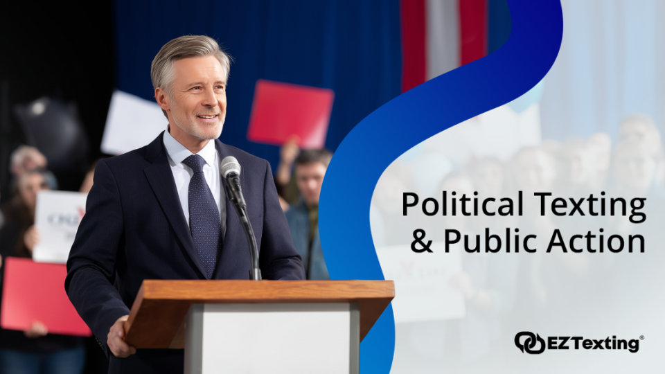Political texting and public actions